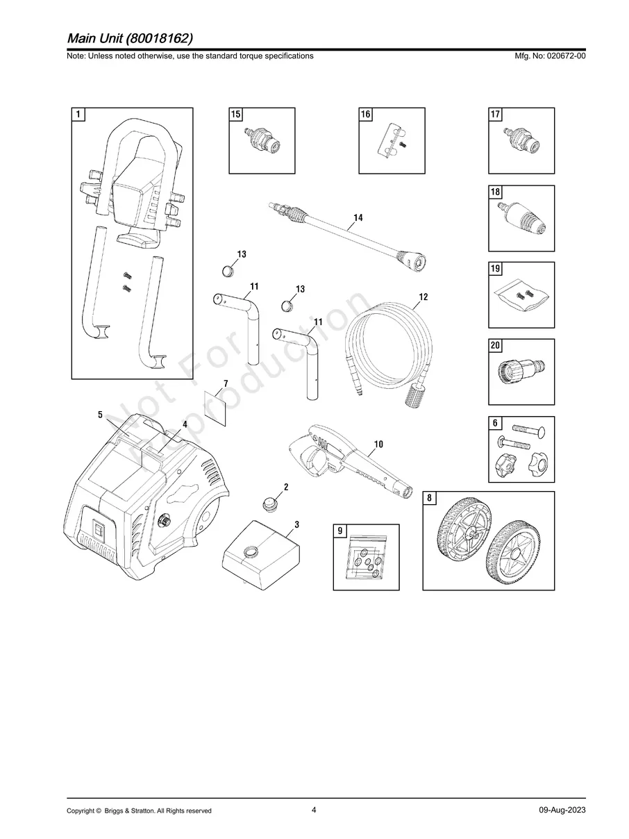 BRIGGS AND STRATTON, 020672-00, IPL.4